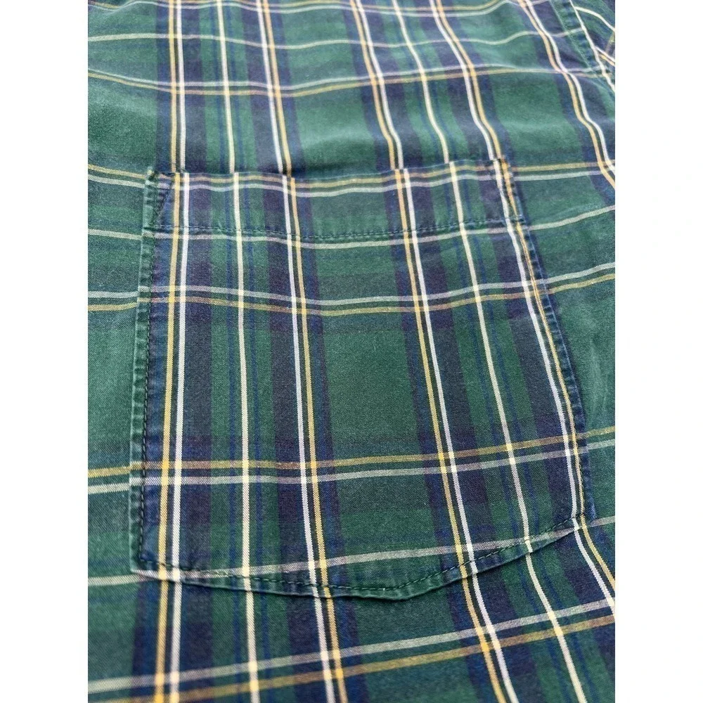 Vintage Abercrombie & Fitch Plaid Button Down Shirt Long Sleeve Size Large - Picture 6 of 6